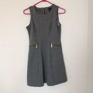 Black and gray dress